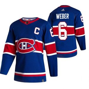 Montreal Canadiens Trikot Shea Weber 6 2022 Reverse Retro Blau Authentic